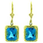 Prima Blue Topaz & Diamond Earrings