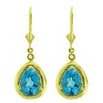 Prima Blue Topaz & Diamond Earrings