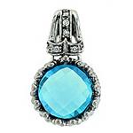 Prima Blue Topaz & Diamond Pendant