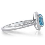 Blue Topaz & Diamond Ring