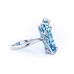 Blue Topaz & Diamond Ring