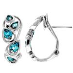 Prima Blue Topaz Earrings