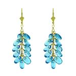 Prima Blue Topaz Earrings