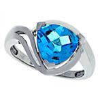 Prima Blue Topaz Ring