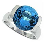 Prima Blue Topaz Ring