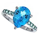 Prima Blue Topaz Ring