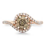 Prima Brown & White Diamond Ring