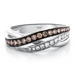 Prima Brown & White Diamond Ring