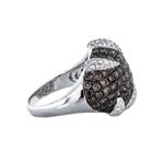 Brown & White Diamond Ring