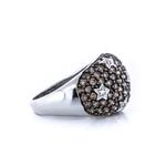 Brown & White Diamond Ring