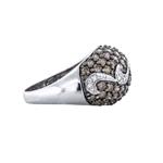 Brown & White Diamond Ring