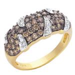 Prima Brown & White Diamond Ring