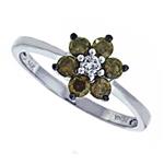 Prima Brown & White Diamond Ring