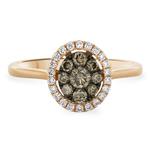 Prima Brown Diamond & Diamond Ring