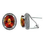 Prima Citrine & Diamond Earrings