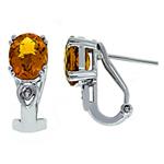 Prima Citrine & Diamond Earrings