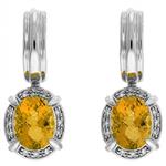 Prima Citrine & Diamond Earrings