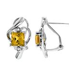 Prima Citrine & Diamond Earrings