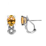 Prima Citrine & Diamond Earrings