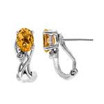 Prima Citrine & Diamond Earrings