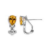 Prima Citrine & Diamond Earrings