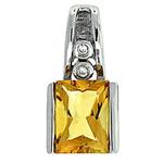 Prima Citrine & Diamond Pendant