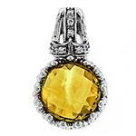 Prima Citrine & Diamond Pendant