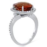 Citrine & Diamond Ring