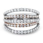 Prima Diamond 5 Row Ring