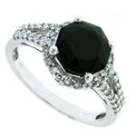 Prima Diamond And Black Onyx Ring