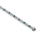 Prima Diamond And Blue Diamond Bracelet