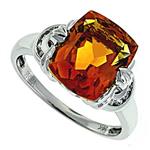 Prima Diamond And Citrine Ring