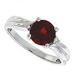 Prima Diamond And Garnet Ring 