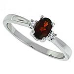 Prima Diamond And Garnet Ring