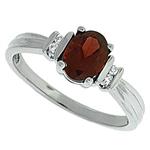 Prima Diamond And Garnet Ring