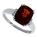 Prima Diamond And Garnet Ring