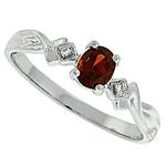 Prima Diamond And Garnet Ring