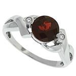 Prima Diamond And Garnet Ring