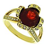 Prima Diamond And Garnet Ring