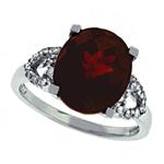 Prima Diamond And Garnet Ring