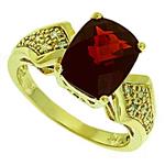 Prima Diamond And Garnet Ring