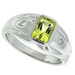 Prima Diamond And Lemon Quartz Ring