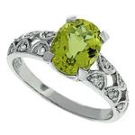 Prima Diamond And Lemon Quartz Ring