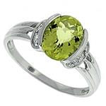 Prima Diamond And Lemon Quartz Ring