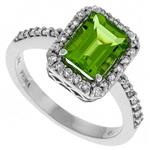 Prima Diamond And Peridot Ring