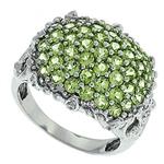 Prima Diamond And Peridot Ring