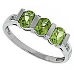 Prima Diamond And Peridot Ring