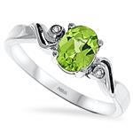 Prima Diamond And Peridot Ring