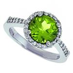 Prima Diamond and Peridot Ring