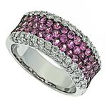 Prima Diamond And Pink Sapphire Ring